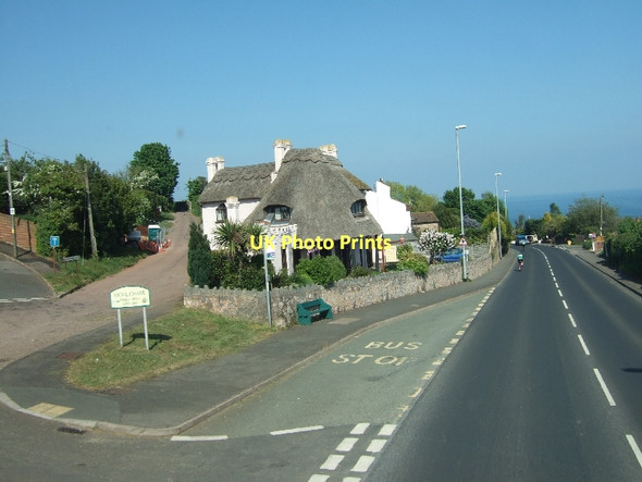 Photo 6"x4" Bus stop on A379 on edge of Holcombe Teignmouth c2011