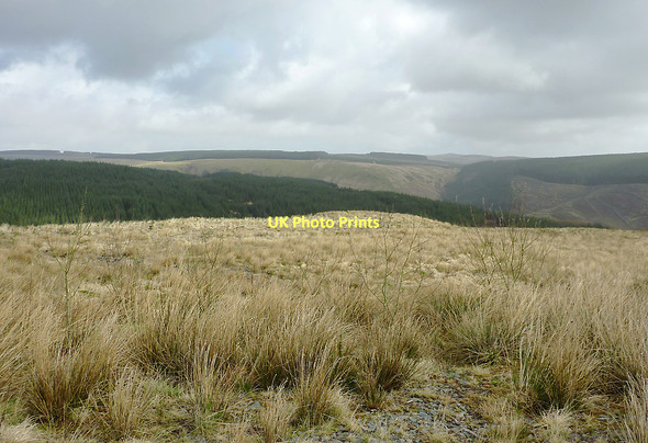 Photo 6"x4" Elenydd landscape from Esgair Gors, Ceredigion Nant Cwm-du\/SN7955 c2011