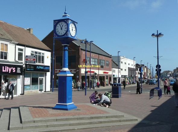 Photo 6"x4" Clock in the High Street, Redcar Redcar\/NZ6124 c2011