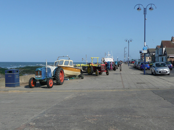 Photo 6"x4" Boats on the promenade, Redcar Redcar\/NZ6124 c2011