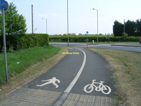 Photo 6"x4" Cycle path near A1237 roundabout Clifton Moor c2011