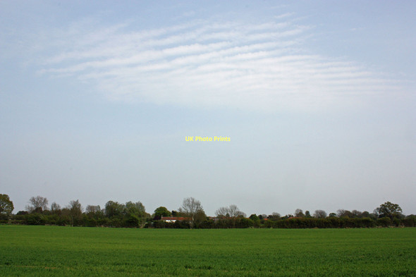 Photo 6"x4" Mackerel sky over Marton Marton\/SE7383 c2011
