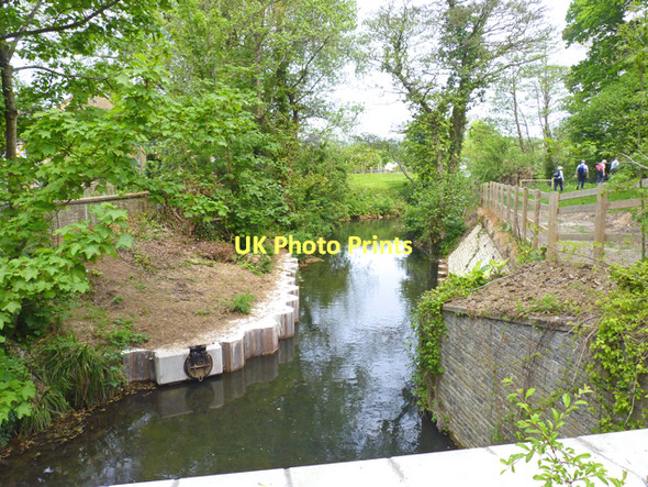 Photo 6"x4" River Asker at Bradpole Bridport c2011