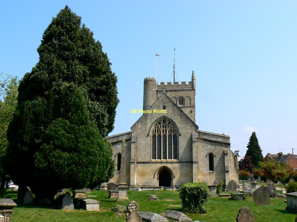 Photo 6"x4" West elevation and churchyard, St John's Church, Devizes Devizes c2011