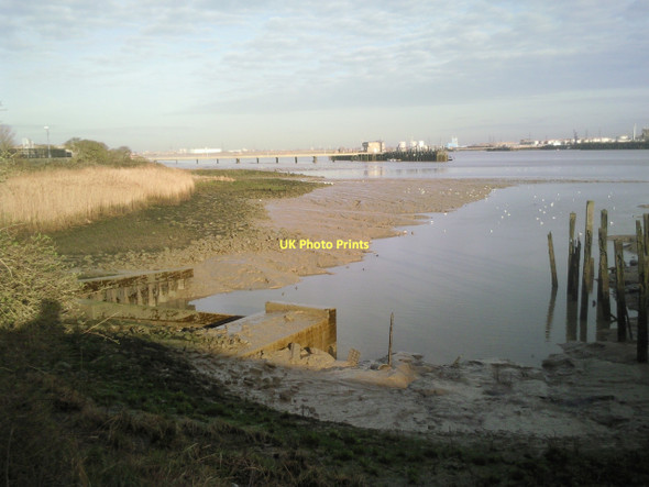 Photo 6"x4" Muddy creek on the Thames Belvedere\/TQ4978 c2011