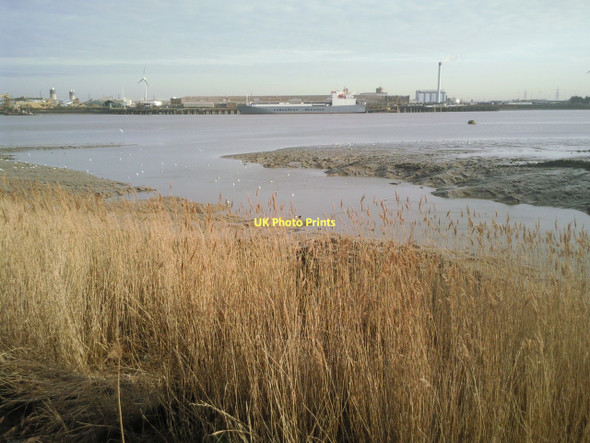 Photo 6"x4" Tidal creek on the Thames Belvedere\/TQ4978 c2011
