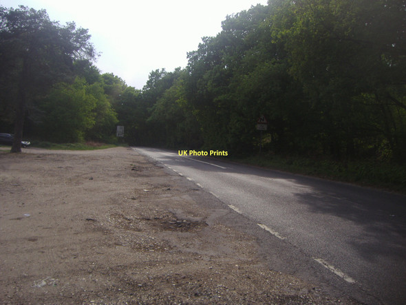 Photo 6"x4" Car park on Gapemouth Road, Deepcut Pirbright Camp c2011