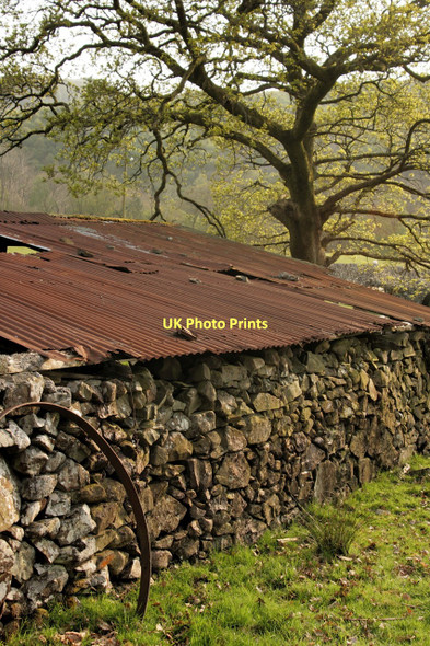 Photo 6"x4" Barn at Hafod Dywyll Farm Penmaenpool c2011