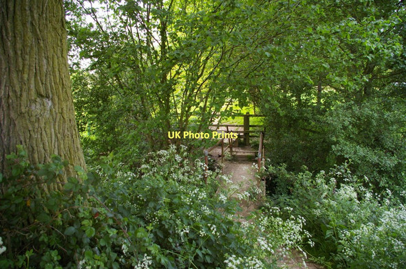 Photo 6"x4" Footbridge leading from Shipbourne into the Fairlawne Estate Shipbourne c2011
