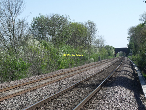 Photo 6"x4" Railway line at Cherry Willingham Cherry Willingham c2011