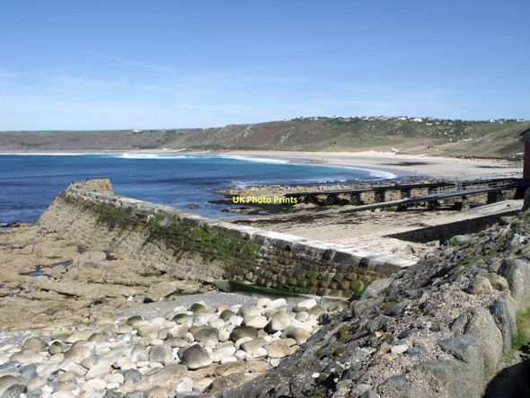 Photo 6"x4" Jetty, Sennen Cove Sennen Cove c2011