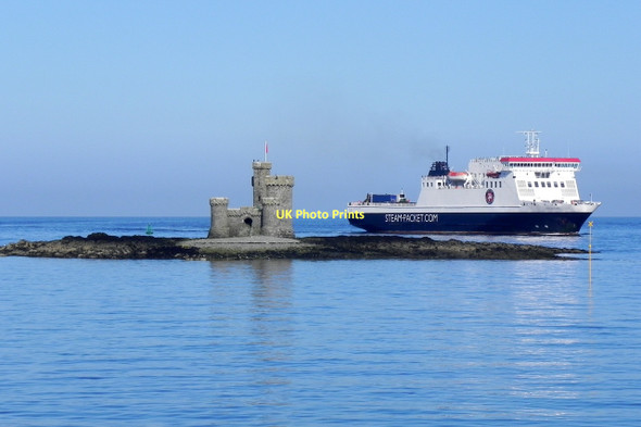Photo 6"x4" The Tower of Refuge and Ben-My-Chree Douglas\/SC3875 c2011