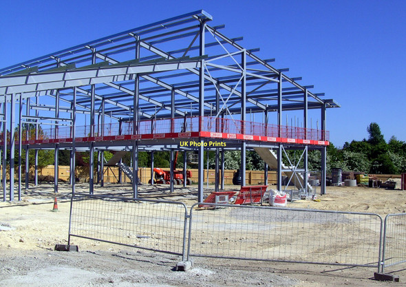 Photo 6"x4" New Fire Station under construction Knottingley c2011