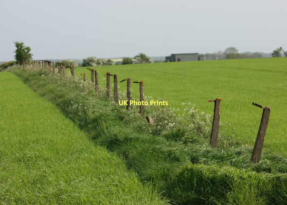 Photo 6"x4" Redundant fence at RAF Barkston Heath Barkston c2011