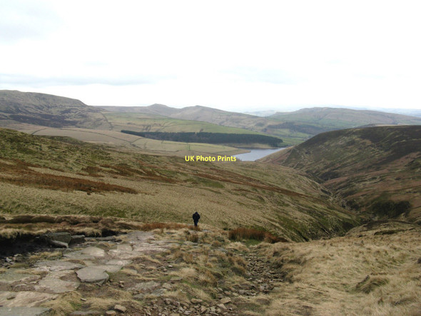 Photo 6"x4" The top of William Clough Moorfield\/SK0492 c2008