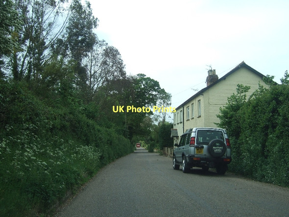 Photo 6"x4" Road from White Cross to Higher Greendale Nine Oaks c2011