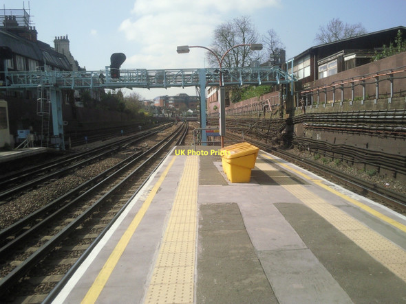 Photo 6"x4" Looking west from Barons Court station Kensington\/TQ2579 c2011