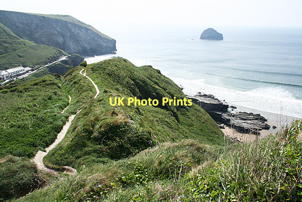 Photo 6"x4" Tintagel: above Trebarwith Strand Trebarwith c2011 P1
