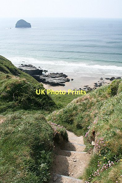 Photo 6"x4" Tintagel: South West Coast Path near Trebarwith Strand Trebarwith c2011