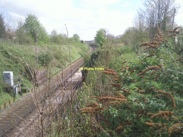 Photo 6"x4" Railway cutting between Northfleet and Gravesend Northfleet c2011