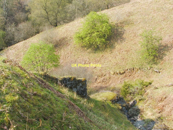 Photo 6"x4" Geological dyke crossing glen of the Black Burn Bonhill c2011