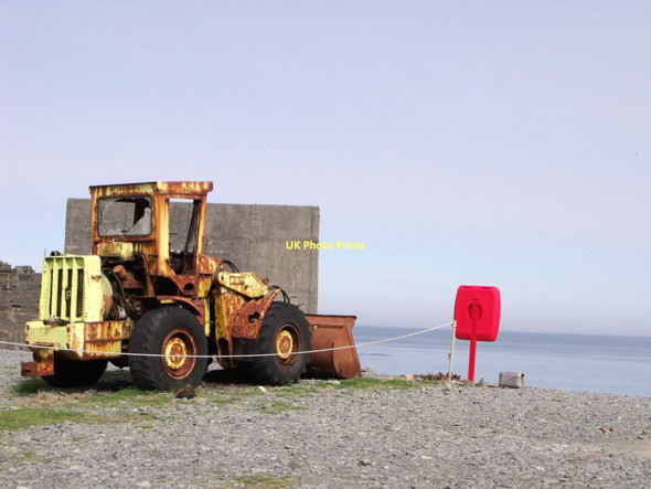 Photo 6"x4" Works vehicle, Porthoustock, Cornwall Porthoustock c2011