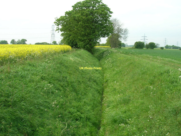 Photo 6"x4" Drainage ditch off Intake Lane Birkin c2011