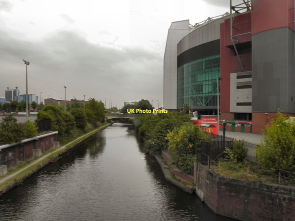 Photo 6"x4" Bridgewater Canal, Old Trafford Football Stadium Salford\/SJ8098 c2011