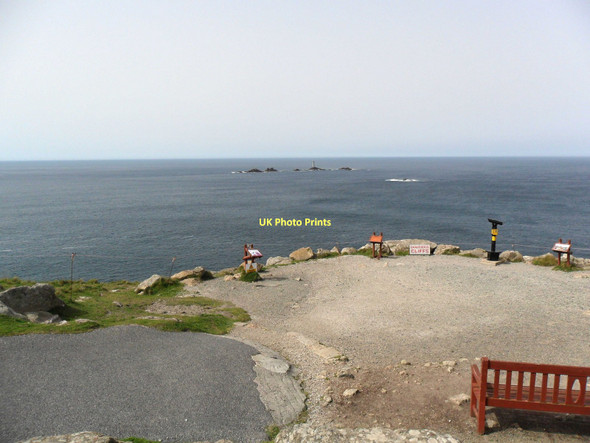 Photo 6"x4" Viewpoint towards Longships lighthouse, Lands End Mayon c2011