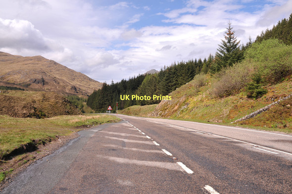 Photo 6"x4" A87 descending in Glen Shiel Allt Coire a' Ch\u00f9il Droma Bhig c2011