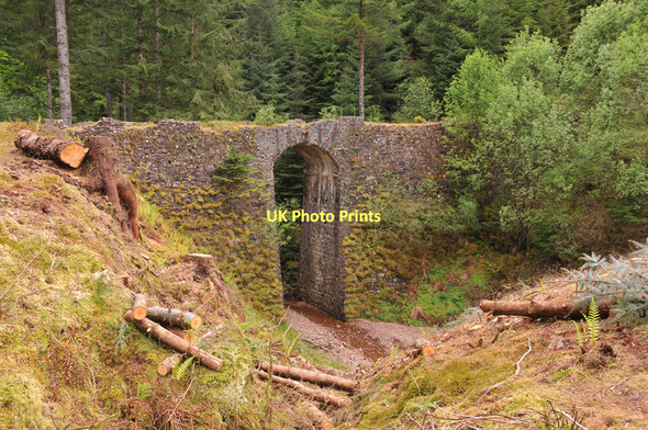 Photo 6"x4" Bridge on the old military road in Ratagan Forest Ratagan c2011