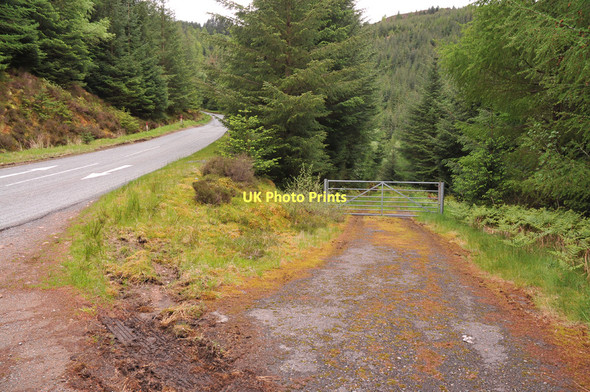Photo 6"x4" Gated forest road in Ratagan Forest Ratagan c2011