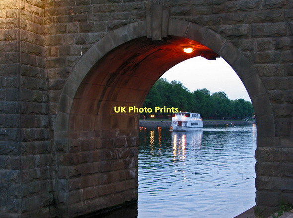 Photo 6"x4" Trent pleasure boat at dusk West Bridgford c2011