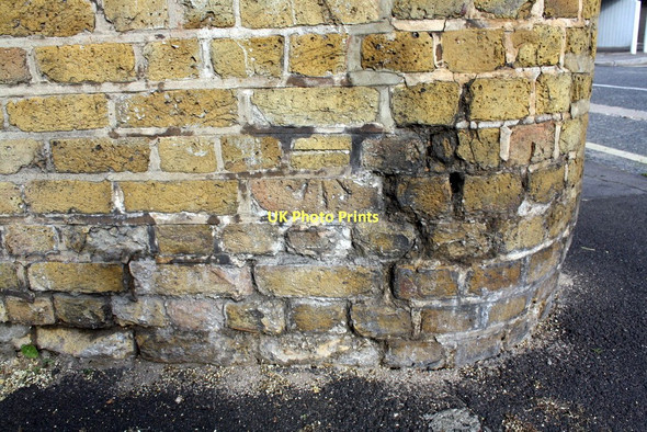 Photo 6"x4" Benchmark on wall of Hunter Close at junction with Prioress Street London c2011
