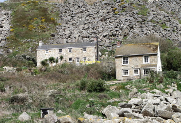 Photo 6"x4" Cottages at Lamorna Cove Castallack c2011