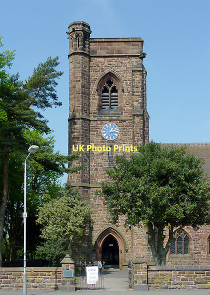 Photo 6"x4" St Philip's Church main entrance in Penn Fields, Wolverhampton Wolverhampton c2011