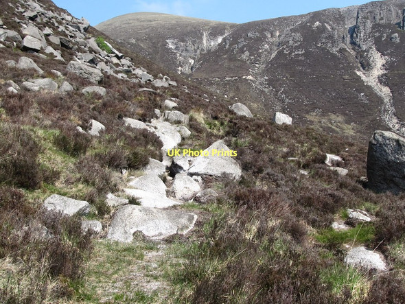 Photo 6"x4" Footpath along the lower eastern slopes of Slieve Beg Newcastle\/J3732 c2011