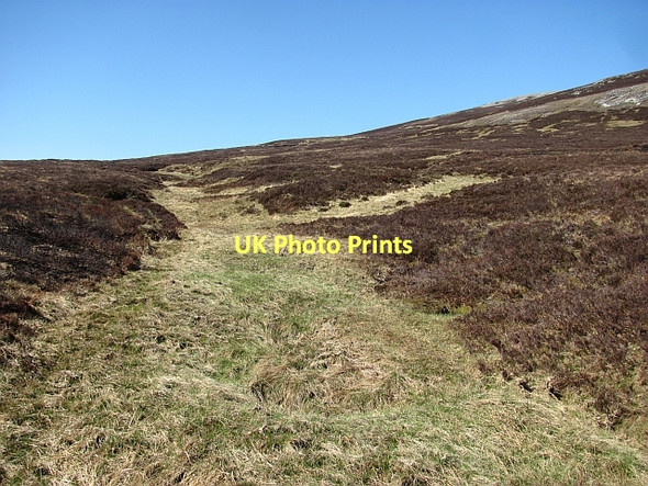 Photo 6"x4" Burn in the peat Sr\u00f2n na Macranaich c2011