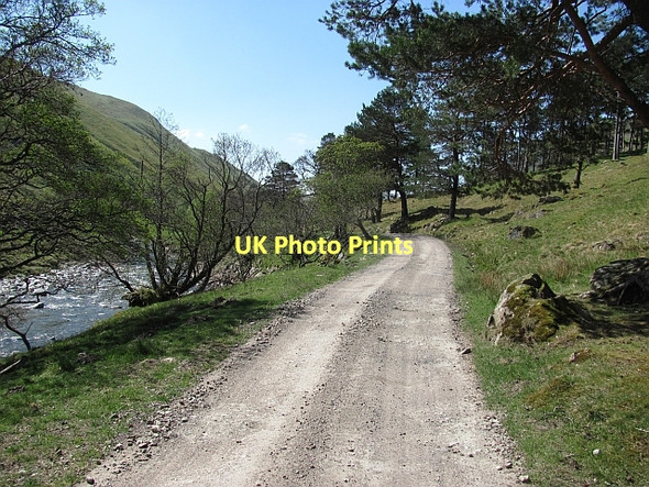 Photo 6"x4" Road, Glen Tilt Carn Torcaidh c2011