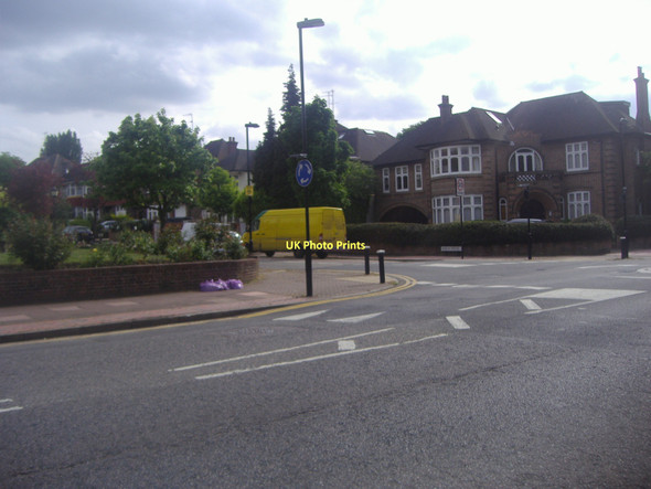 Photo 6"x4" Creighton Avenue at junction of Beech Drive Finchley c2011