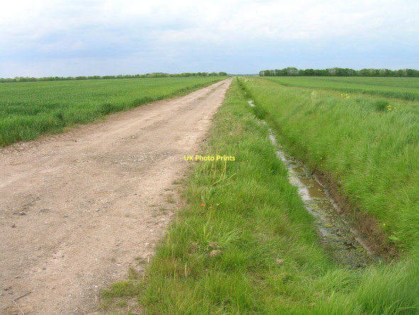 Photo 6"x4" Farm track and drainage ditch off Patrington Road Patrington Haven c2011