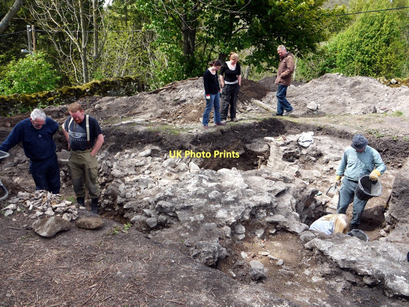 Photo 6"x4" Archaeological excavation at Westgate 'Castle' Westgate\/NY9038 c2011
