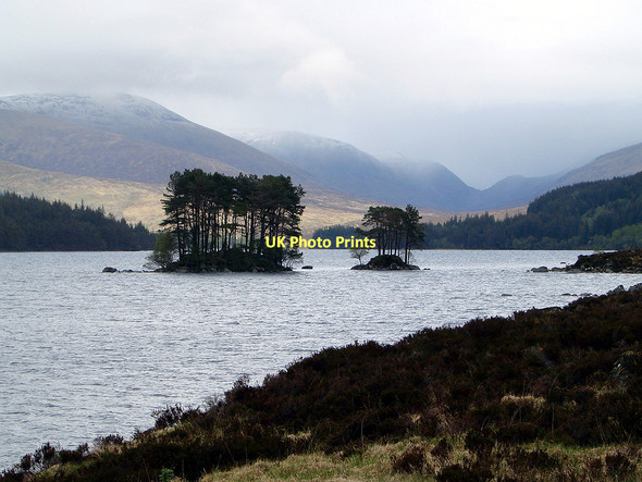 Photo 6"x4" Islands in Loch Ossian Loch Ossian\/NN3867 c2011