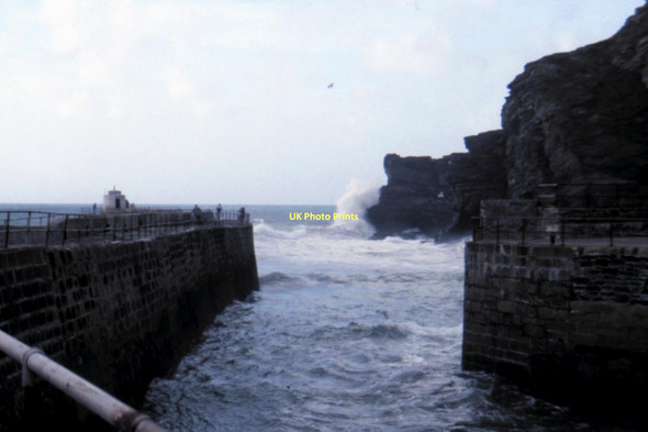Photo 6"x4" Portreath Harbour - 1987 Portreath c1987
