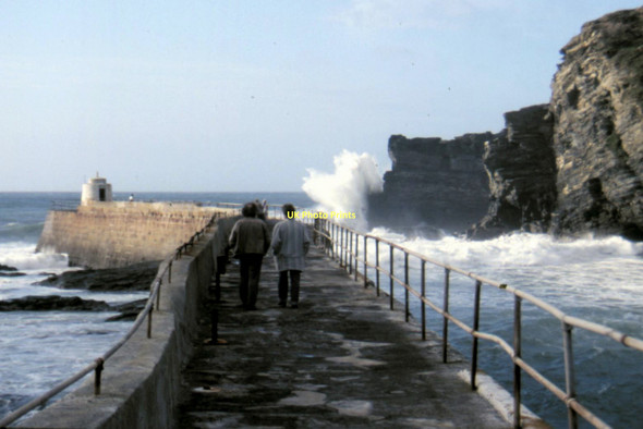 Photo 6"x4" Portreath Harbour - 1987 Portreath c1987