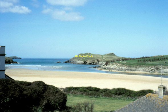 Photo 6"x4" Newquay, Porth Beach - 1987 Newquay\/SW8161 c1987