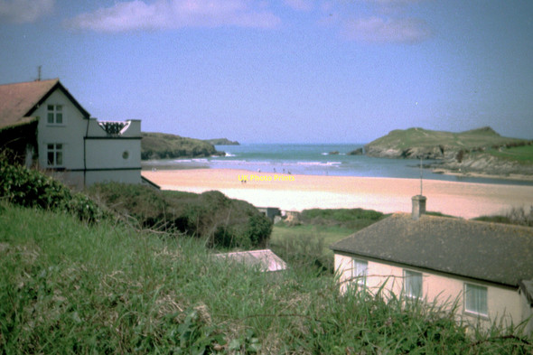 Photo 6"x4" Newquay, Porth Beach - 1987 Newquay\/SW8161 c1987