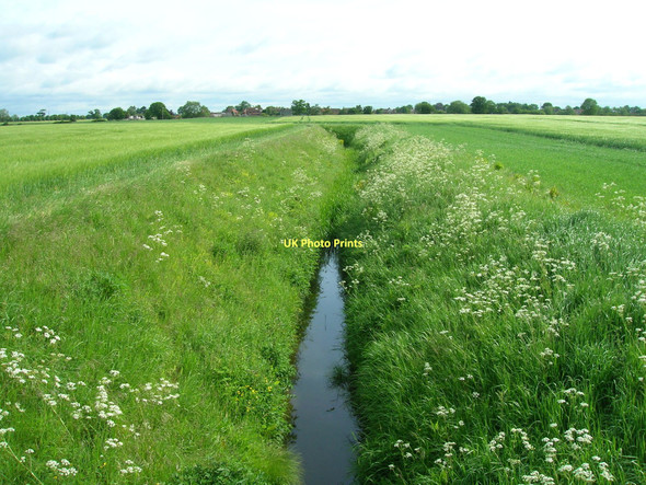 Photo 6"x4" Drainage ditch off Flaxley Road Selby c2011