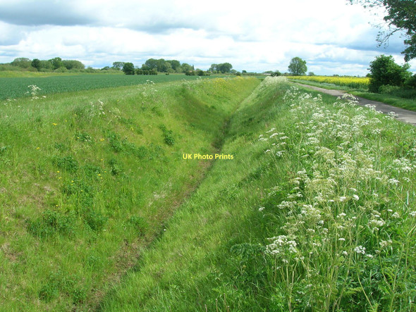 Photo 6"x4" Drainage ditch beside Ings Lane Dawker Hill c2011
