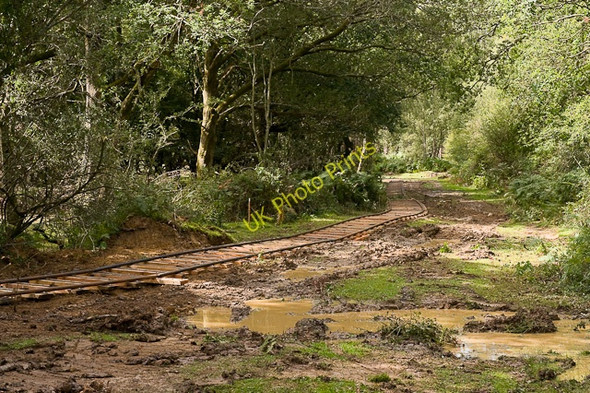 Photo 6"x4" Warwickslade Cutting: laying the railway Bank\/SU2807 c2009